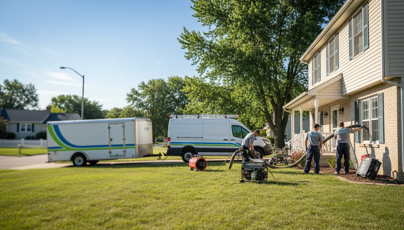 Flooded Basement Restoration And Cleanup With Repair in Flanagan, IL near me
